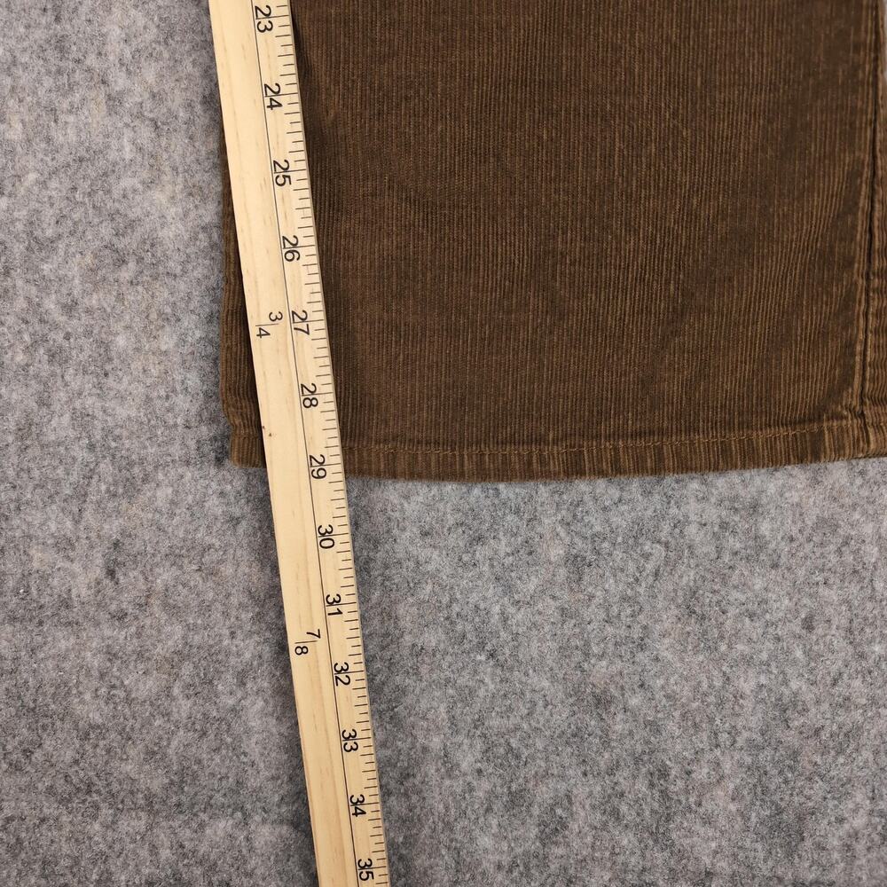 Eddie Bauer Pants Womens 8 Short Brown Corduroy Straight Leg Stretch Casual - Picture 6 of 10
